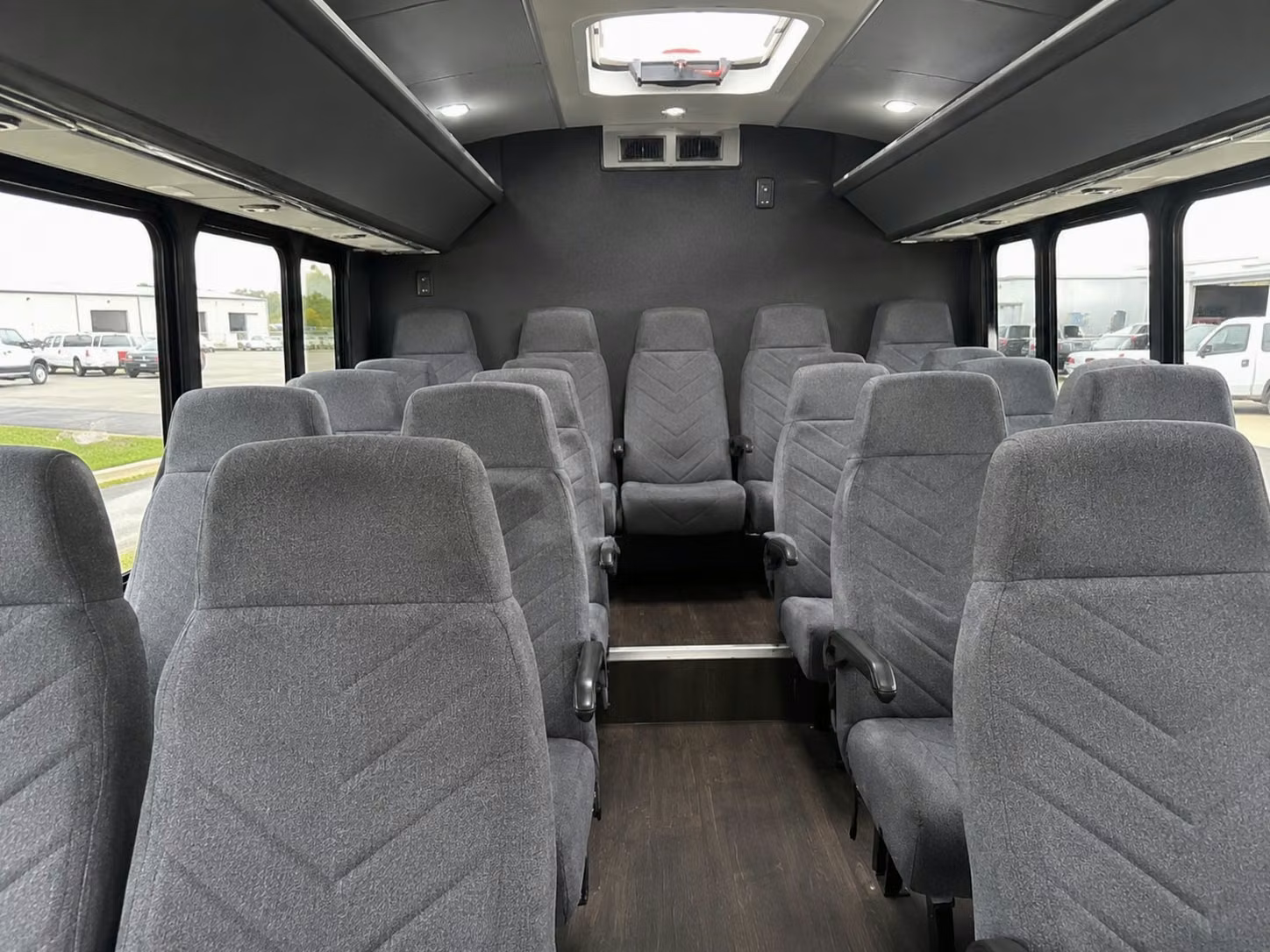 15 passenger minibus interior