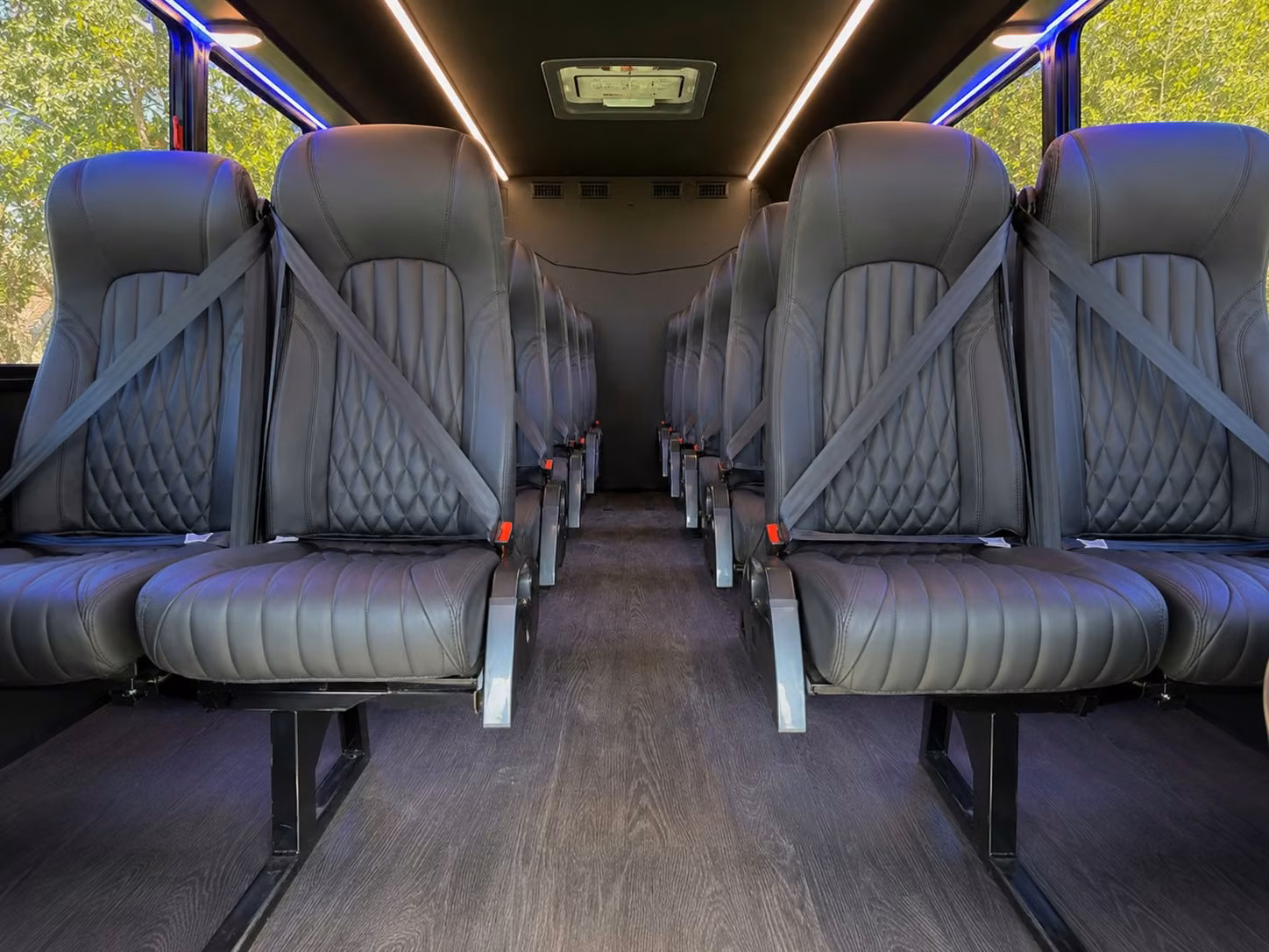 18 passenger minibus inside