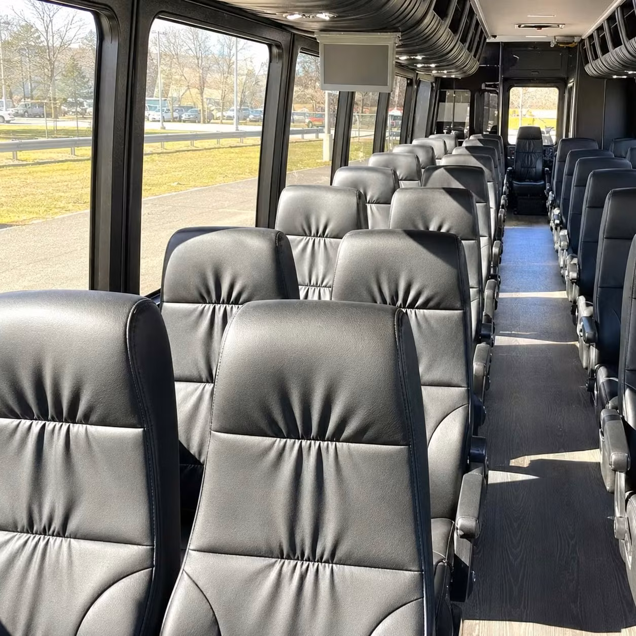 28 passenger minibus interior