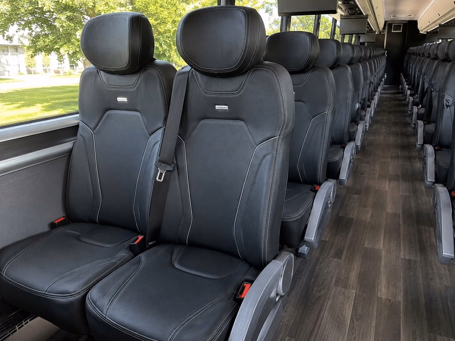 glendale charter bus interior